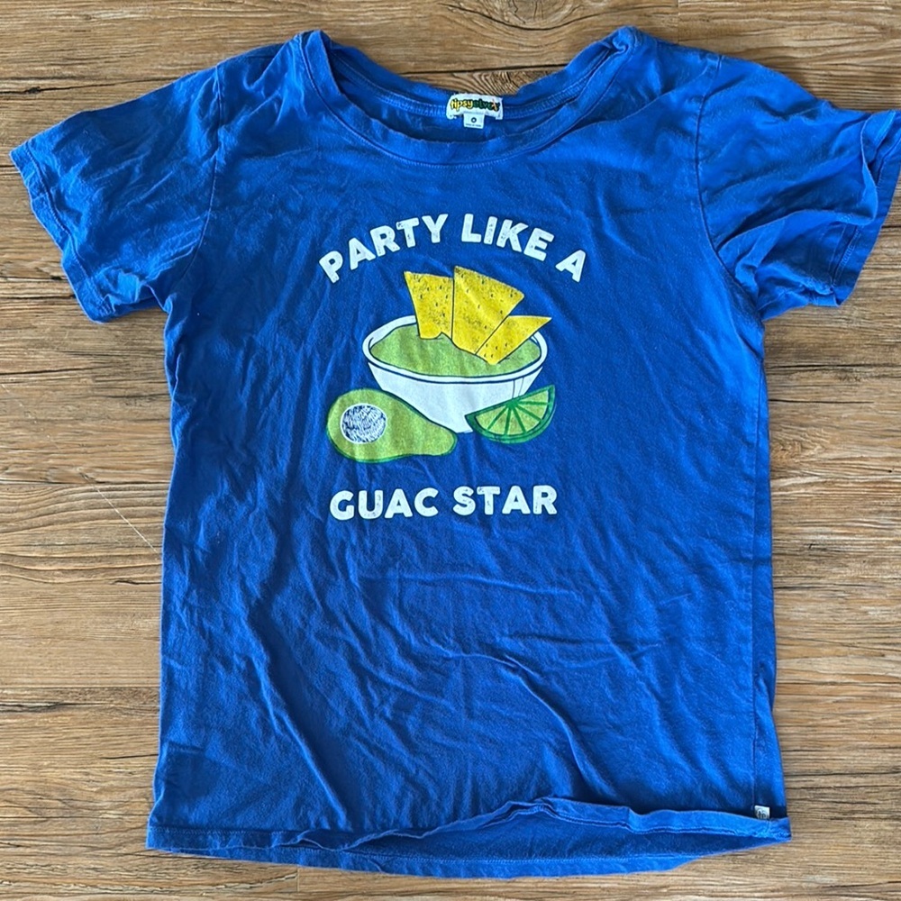 Tipsy Elves Blue Short Sleeve Tee with Fun Graphic